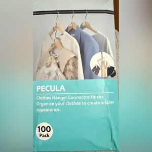 Source Unknown Clothes Hanger Connector Hooks - white